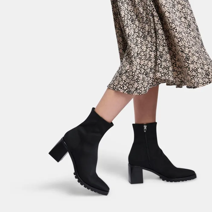 Izora Booties Black Fabric Women Dolce Vita Boots and Booties