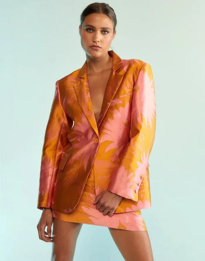 Jackets and Coats Women Cynthia Rowley Harper Jacquard Blazer