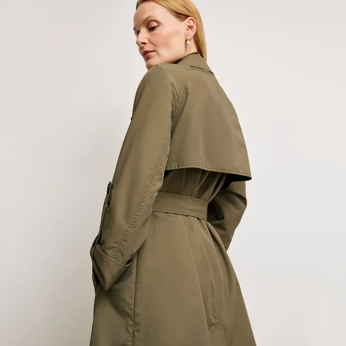 Jackets The Curtis Statement Trench Bancha Green 8211 M M LaFleur Women