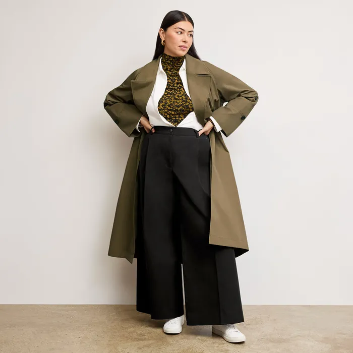 Jackets The Curtis Statement Trench Bancha Green 8211 M M LaFleur Women