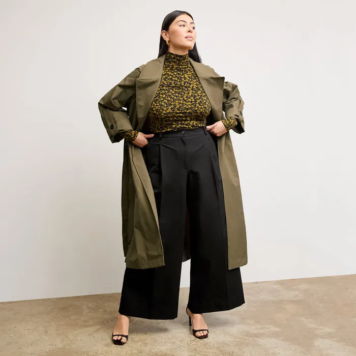 Jackets The Curtis Statement Trench Bancha Green 8211 M M LaFleur Women