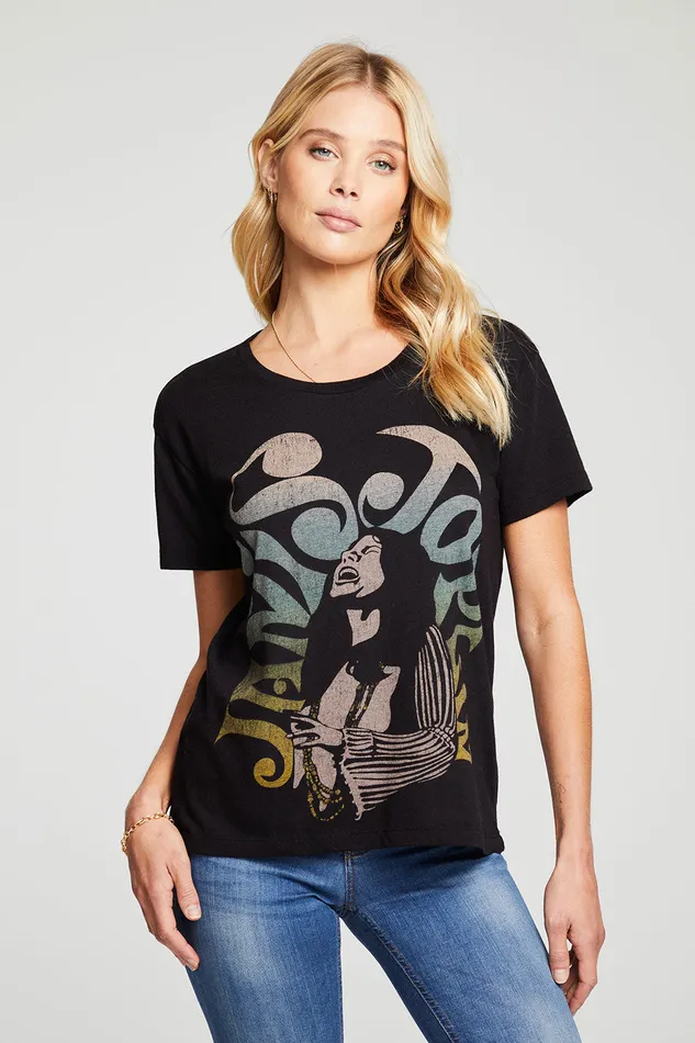 Janis Joplin World Countdown Womens Tops Chaser Brand