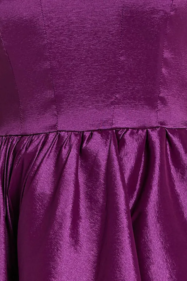 Jayde Mini Dress 8211 Strapless Sweetheart Fit And Flare Dress In Orchid Women Showpo Dresses