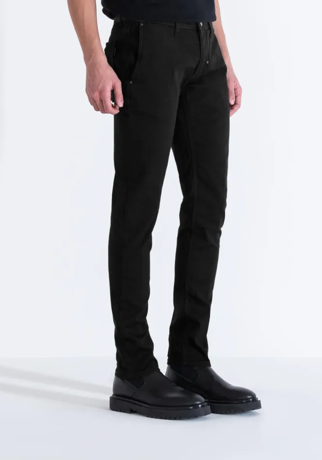 Jeans Men Antony Morato Mason Skinny Fit Jeans In Black Coloured Denim Black
