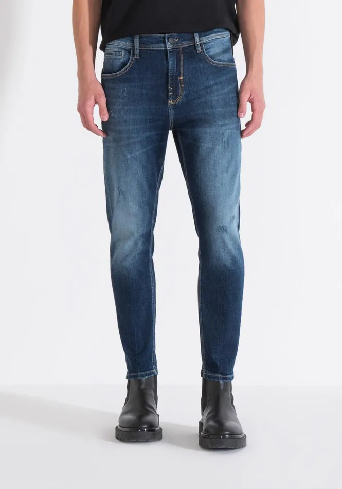 Jeans Men Antony Morato Skinny Cropped Fit 034Karl034 Jeans In Blue Denim Light Blue