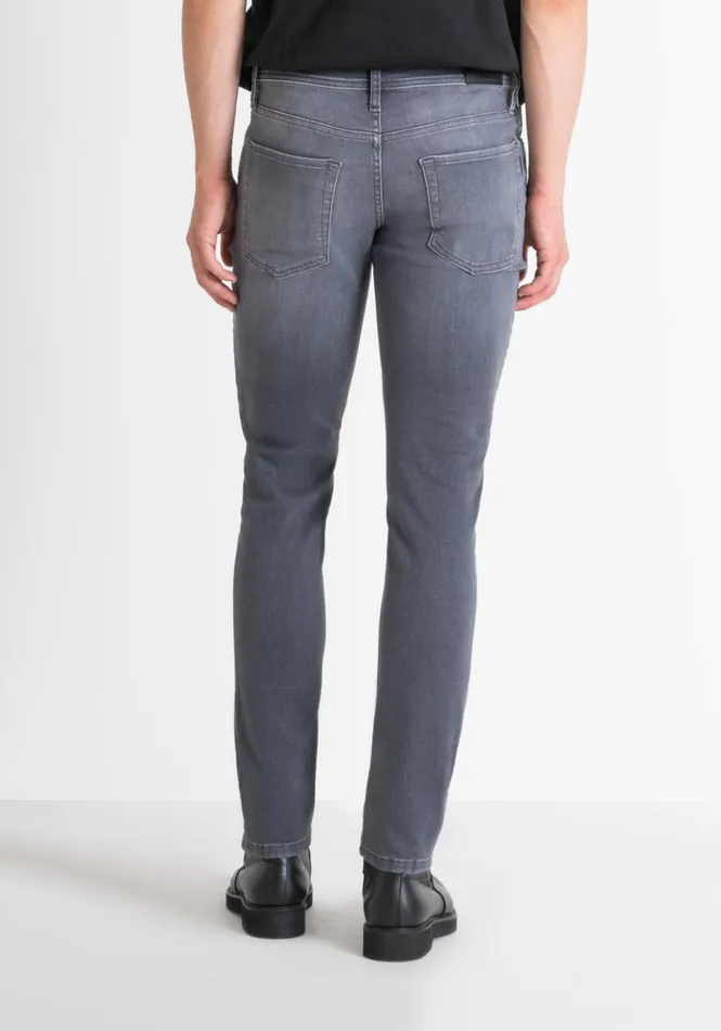 Jeans Men Antony Morato Tapered Fit 034Ozzy034 Jeans In Grey Elastic Denim Steel Grey