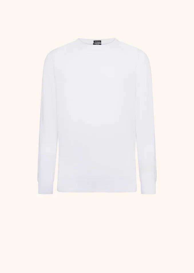 JERSEY ROUND NECK LS Cotton Men Kiton Knitwear