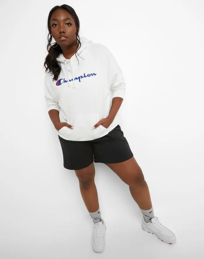 Jersey Shorts C Logo 75034 Plus Size Black Women Champion Shorts