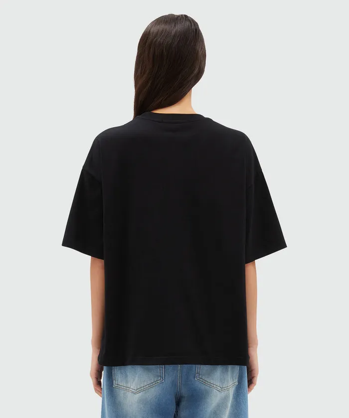 Jersey TShirt With Graphic Print Women MSGM Tshirts