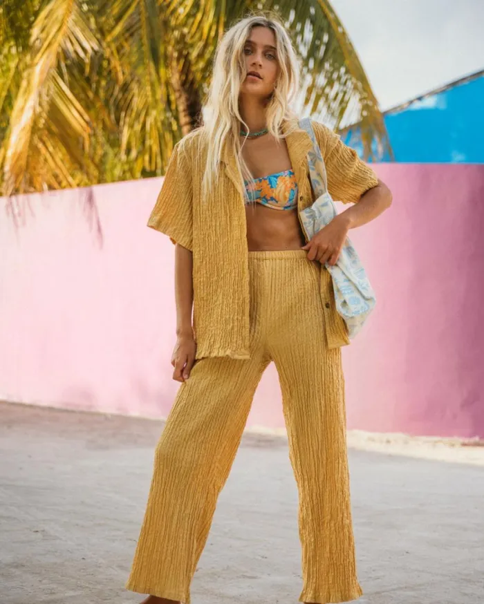 Julia Shirt Woven Shirt Citrus Women Billabong Tops