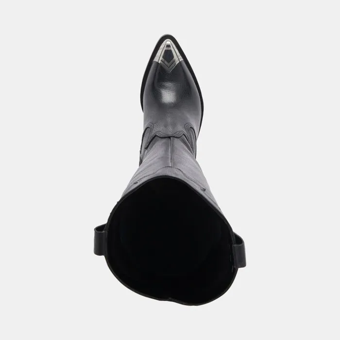 Kamryn Boots Black Leather Women Dolce Vita Boots and Booties