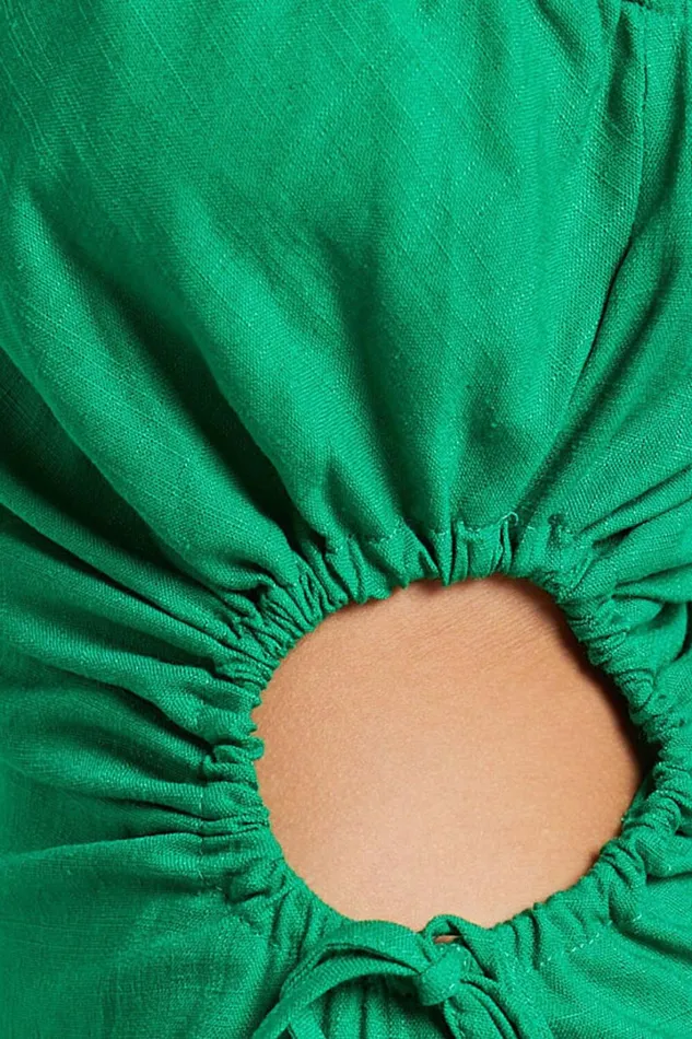 Kari Midi Dress 8211 One Shoulder Slip Dress In Green Women Showpo Dresses