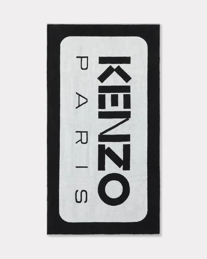 Kenzo Beachwear MenWomen Paris039 Beach Towel White