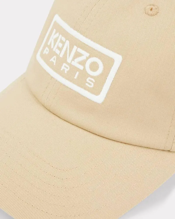 Kenzo Caps And Hats MenWomen Tag039 Cotton Cap Beige