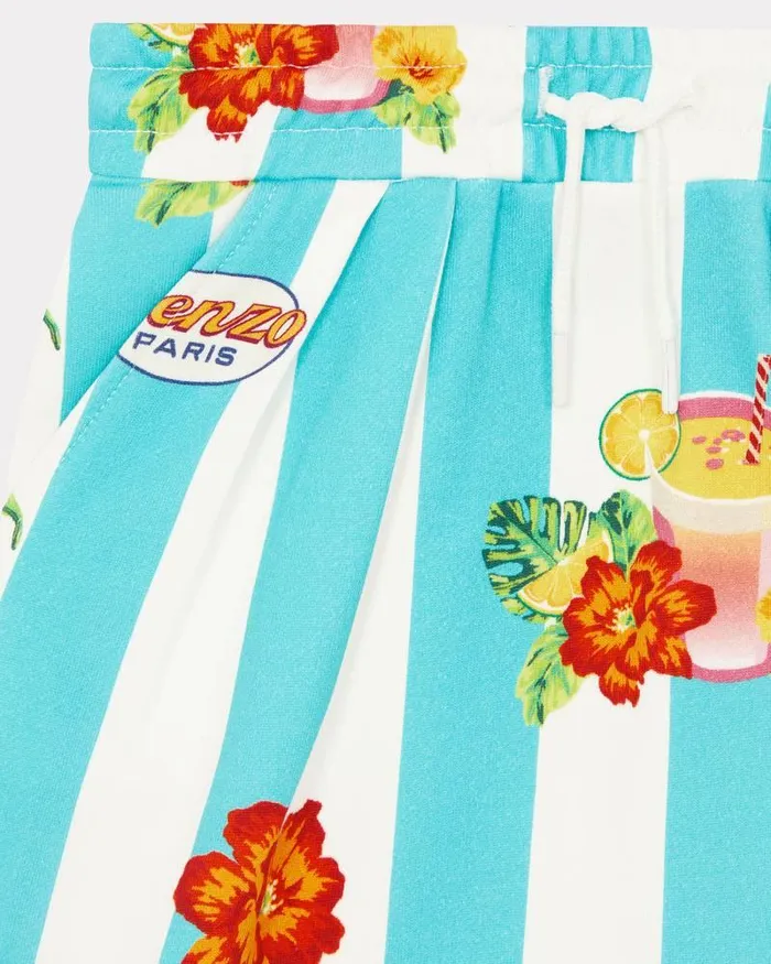 Kenzo Dresses And Skirts Kids Cotton Fleece Skirt Turquoise