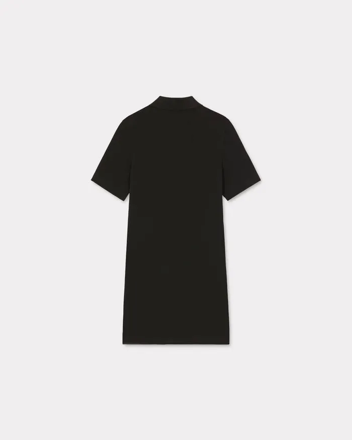 Kenzo Dresses And Skirts Women 039Boke Flower 20039 Embroidered Mini Polo Dress Black