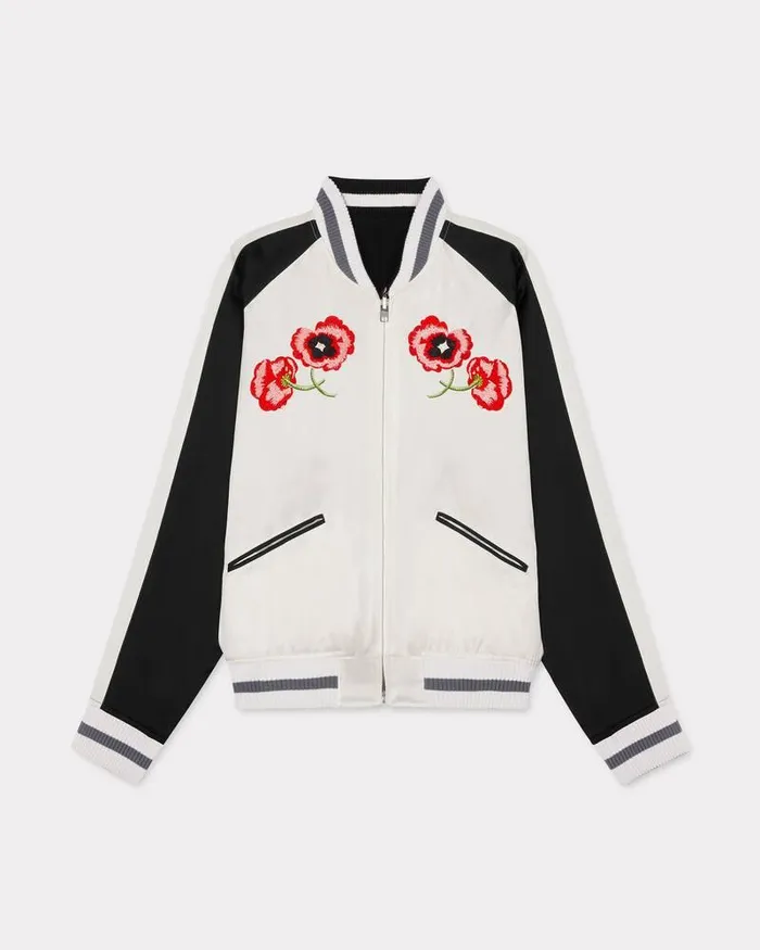 Kenzo Jackets And Coats MenWomen Elephant039 Reversible Embroidered Genderless Jacket Black