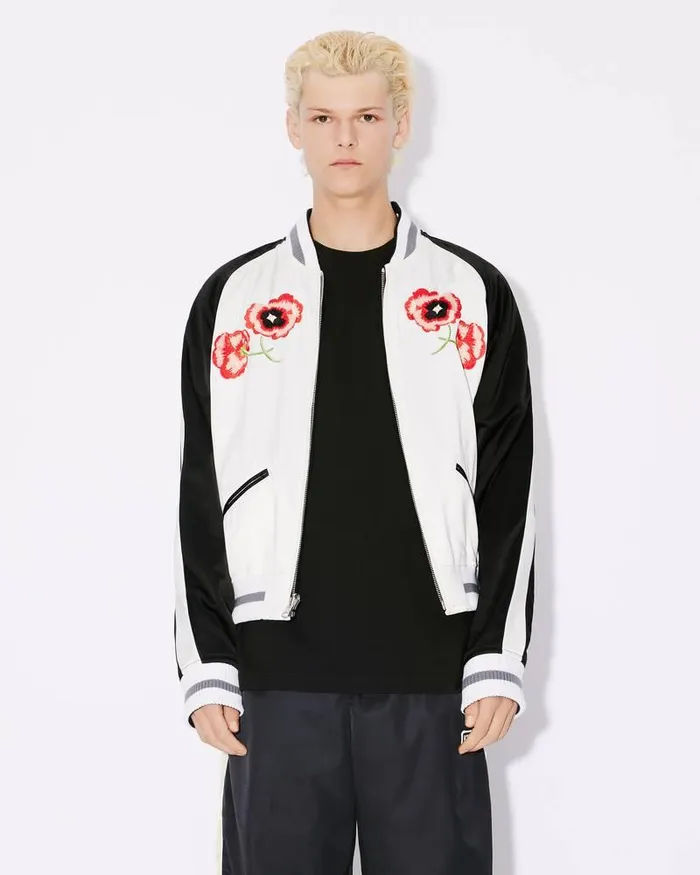 Kenzo Jackets And Coats MenWomen Elephant039 Reversible Embroidered Genderless Jacket Black