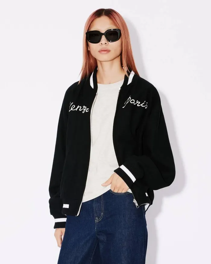 Kenzo Jackets And Coats MenWomen Elephant039 Reversible Embroidered Genderless Jacket Black