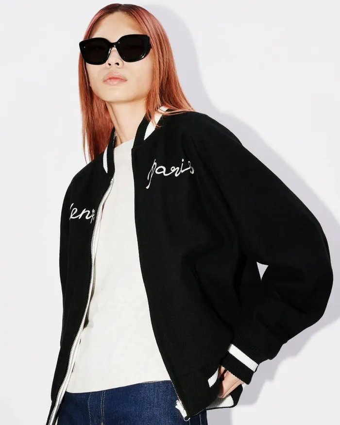 Kenzo Jackets And Coats MenWomen Elephant039 Reversible Embroidered Genderless Jacket Black