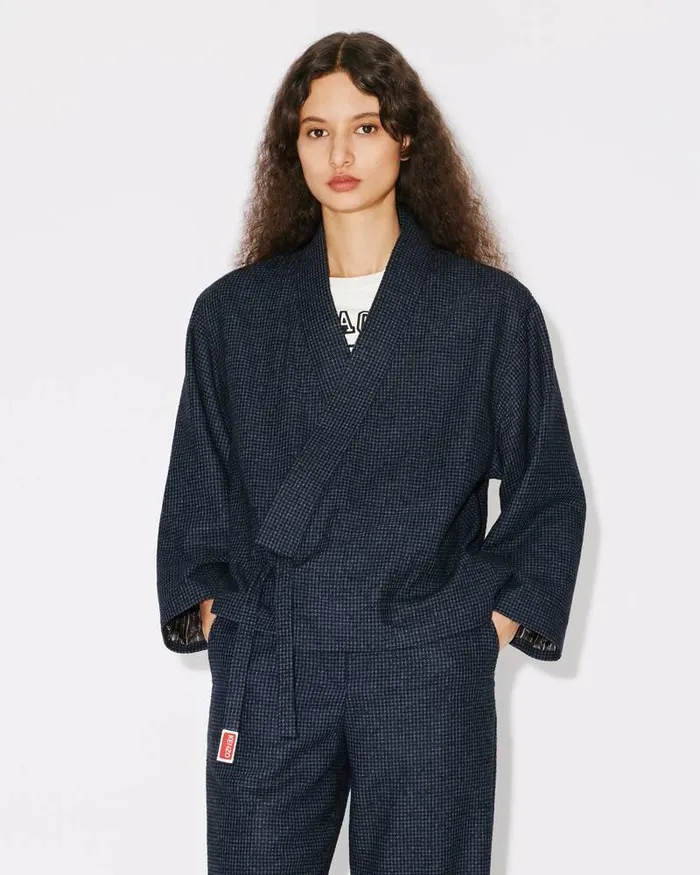 Kenzo Jackets And Coats Women Kimono Jacket Midnight Blue