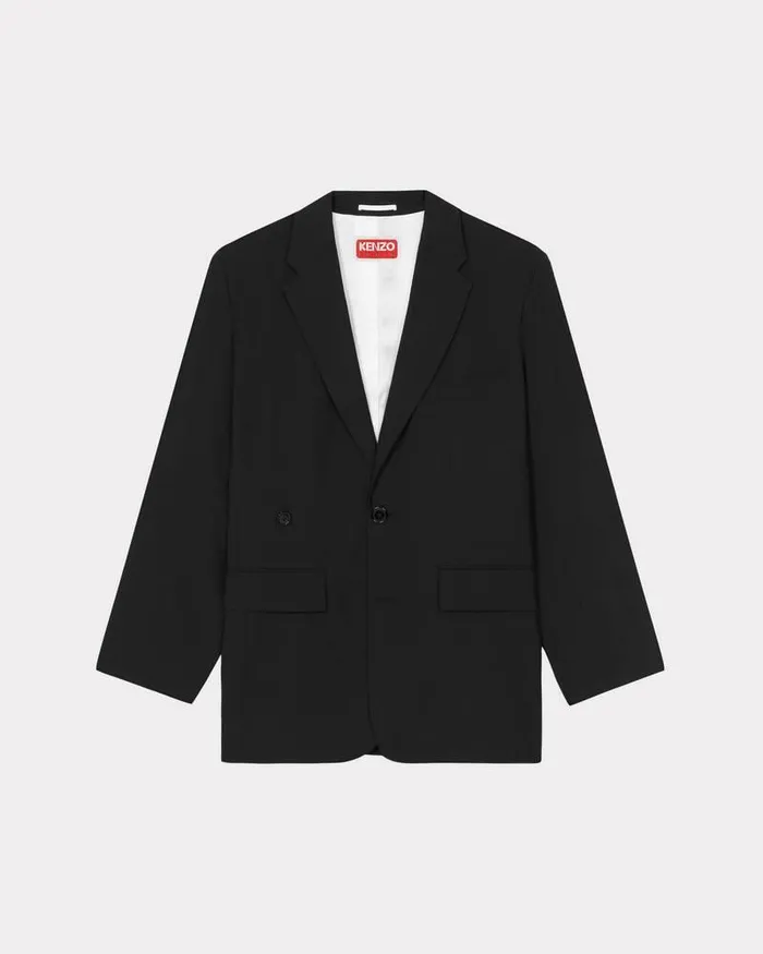 Kenzo Jackets And Coats Women Oversized Tailored Jacket Black