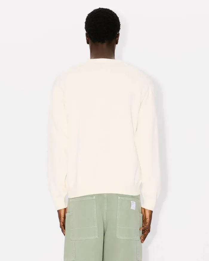 Kenzo Knitwear Men Boke Flower039 Jumper Off White