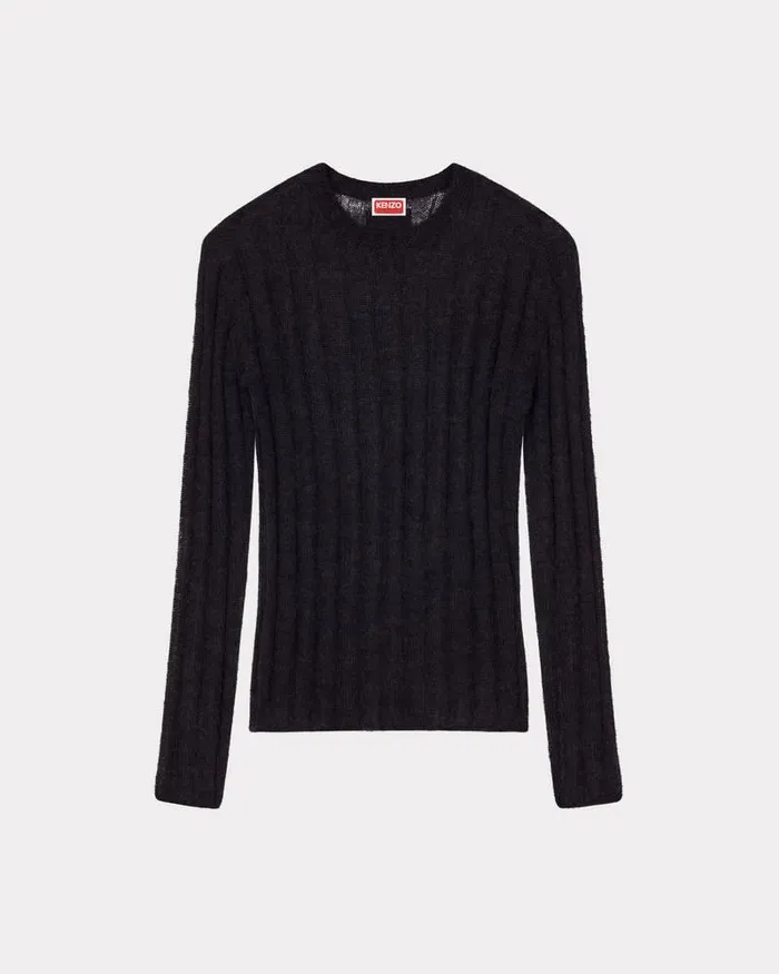 Kenzo Knitwear Women Semisheer Jumper Black