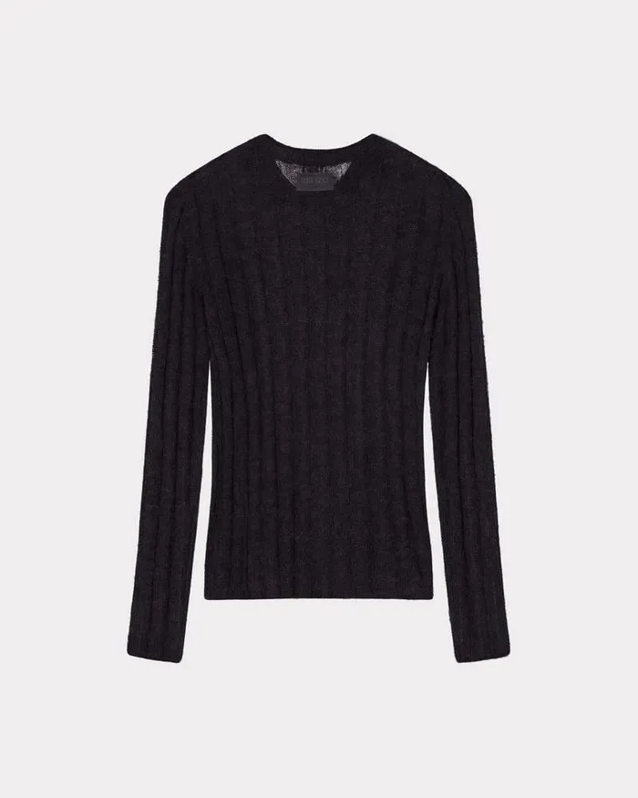 Kenzo Knitwear Women Semisheer Jumper Black