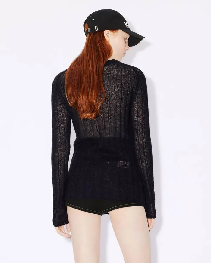 Kenzo Knitwear Women Semisheer Jumper Black