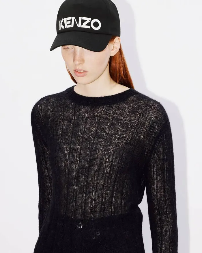 Kenzo Knitwear Women Semisheer Jumper Black