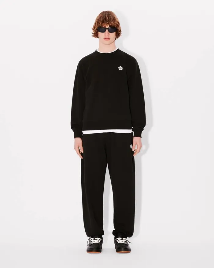 Kenzo Pants And Shorts Men 039Boke Flower 20039 Embroidered Jog Pants Black