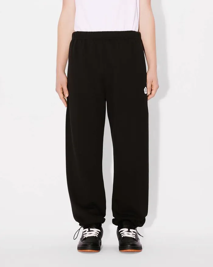Kenzo Pants And Shorts Men 039Boke Flower 20039 Embroidered Jog Pants Black