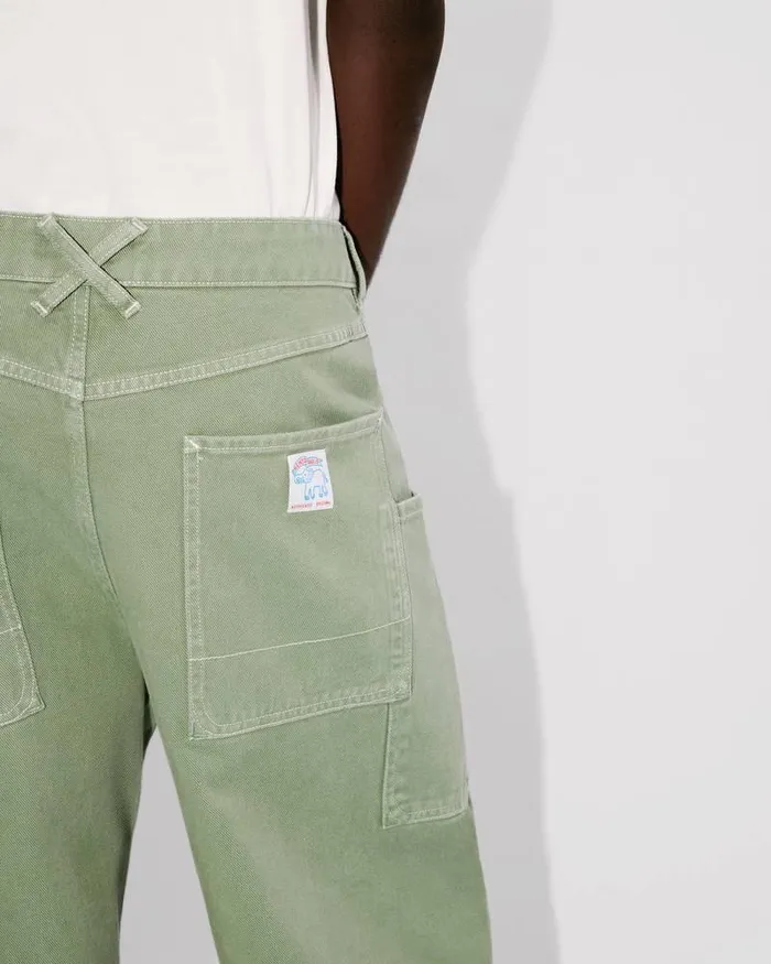Kenzo Pants And Shorts Men Elephant Flag039 Cargo Jeans Almond Green