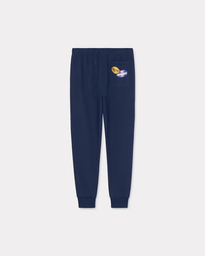Kenzo Pants And Shorts Men Fruit Stickers039 Classic Jog Pant Midnight Blue