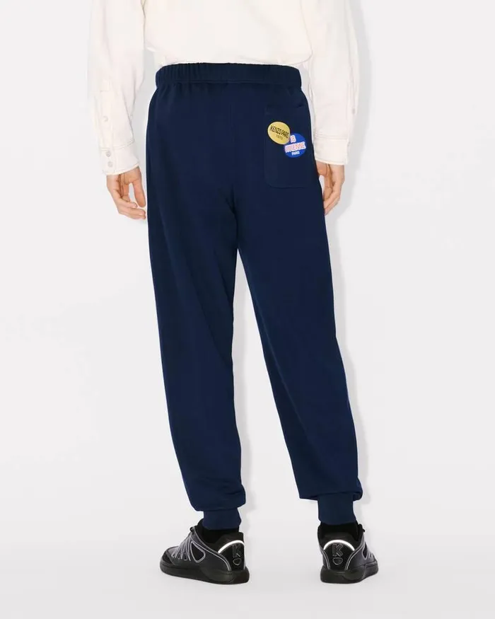 Kenzo Pants And Shorts Men Fruit Stickers039 Classic Jog Pant Midnight Blue