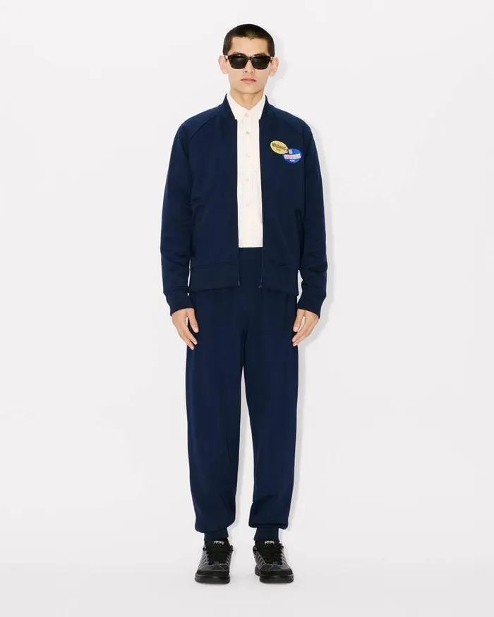 Kenzo Pants And Shorts Men Fruit Stickers039 Classic Jog Pant Midnight Blue