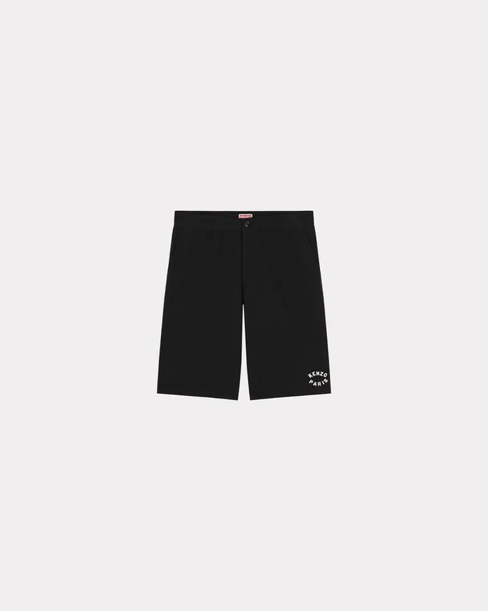 Kenzo Pants And Shorts Men Paris039 Chino Shorts Black
