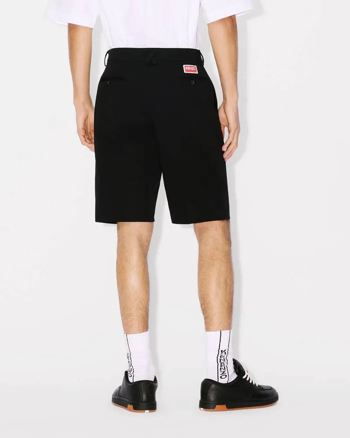 Kenzo Pants And Shorts Men Paris039 Chino Shorts Black