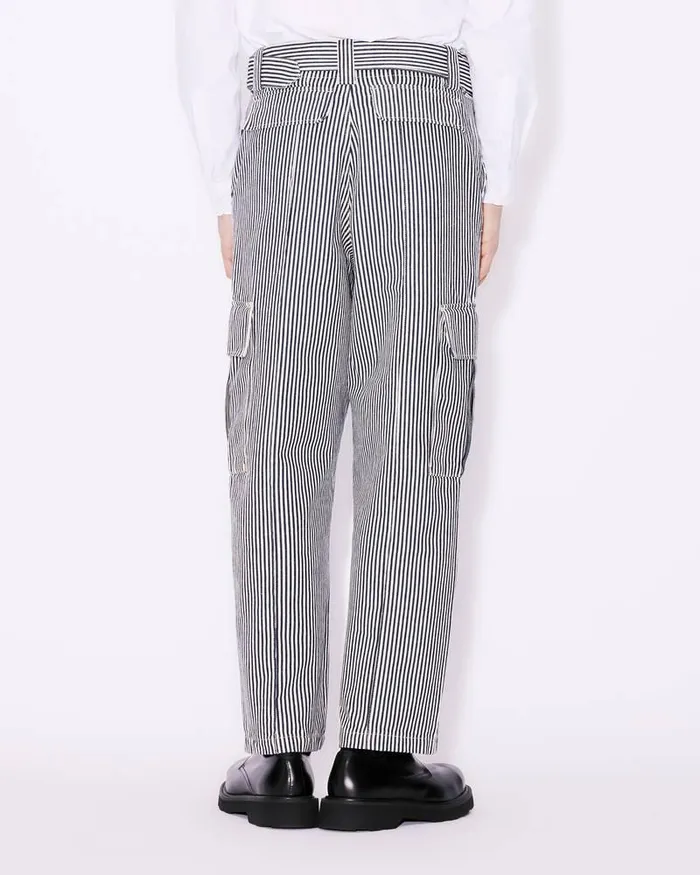Kenzo Pants And Shorts MenWomen Straightcut Genderless ARMY Jeans Rinse Blue Denim