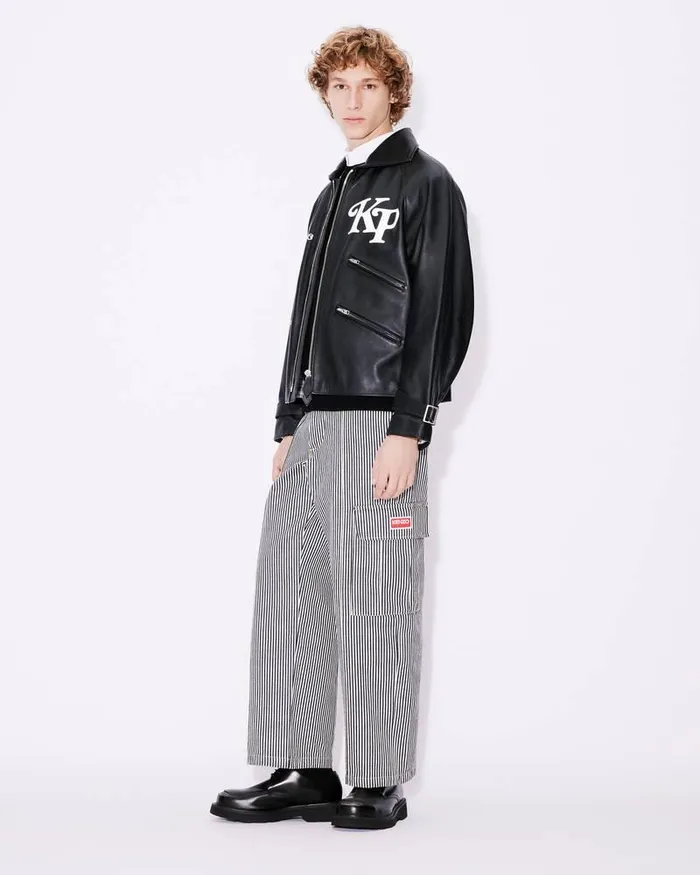 Kenzo Pants And Shorts MenWomen Straightcut Genderless ARMY Jeans Rinse Blue Denim