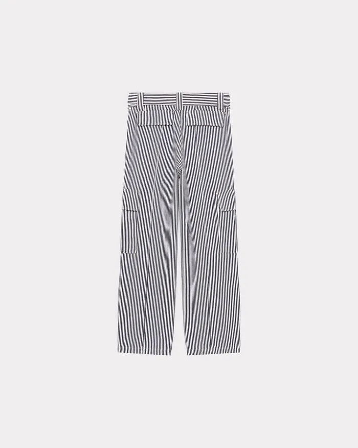 Kenzo Pants And Shorts MenWomen Straightcut Genderless ARMY Jeans Rinse Blue Denim