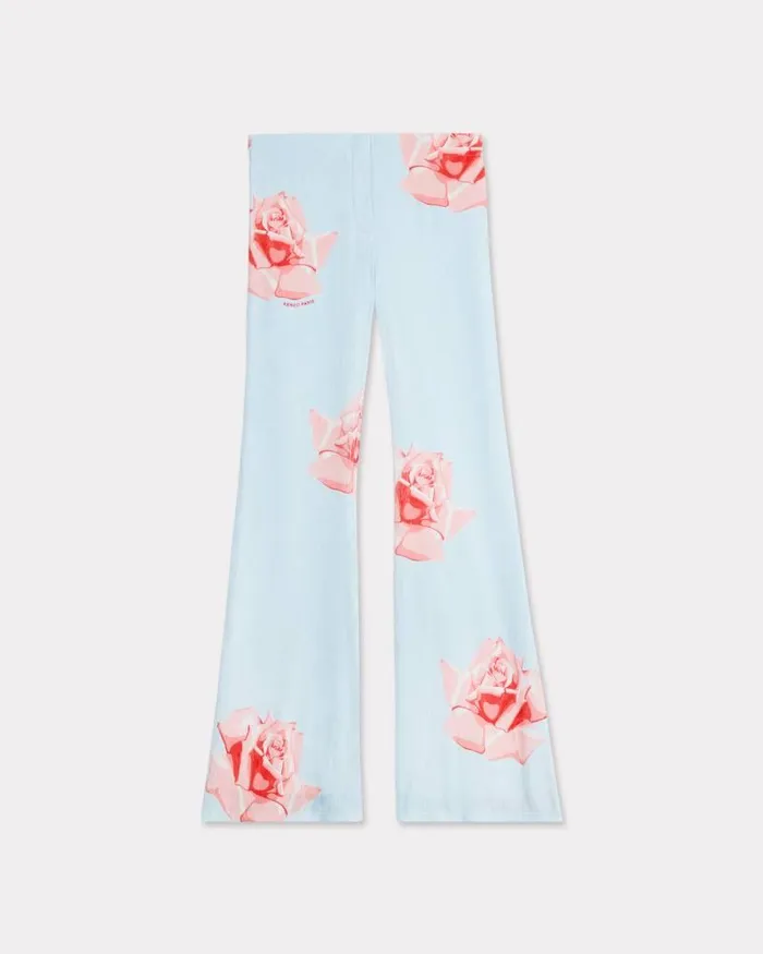 Kenzo Pants And Shorts Women Rose039 Pleated Pants Light Blue