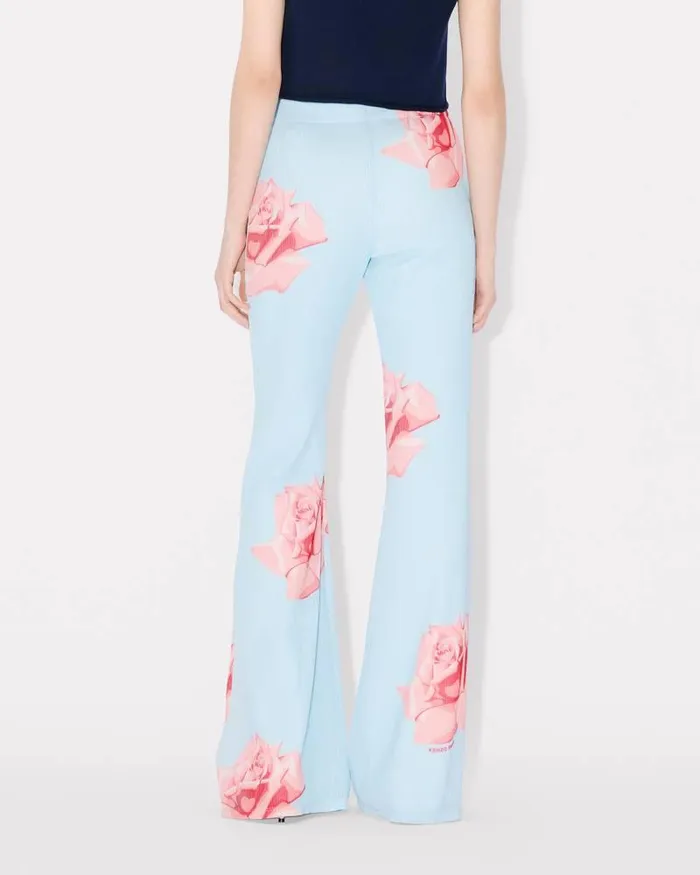 Kenzo Pants And Shorts Women Rose039 Pleated Pants Light Blue