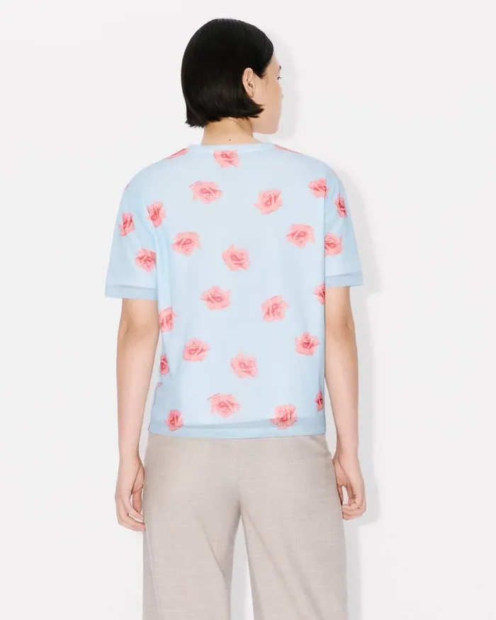 Kenzo Shirts And Tops Women Rose039 Double Layer Tshirt Light Blue