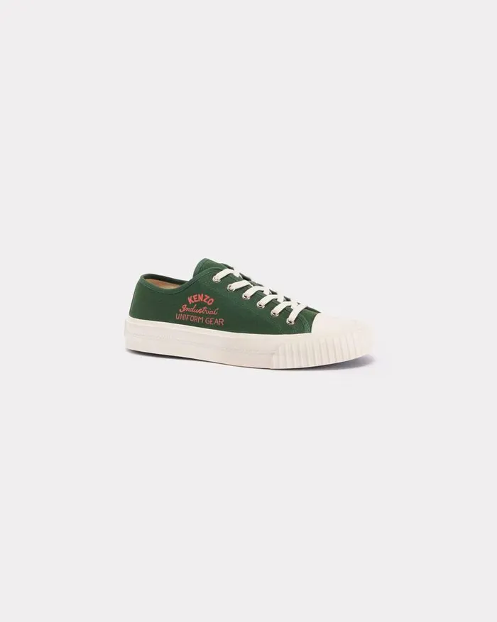 Kenzo Sneakers Men Foxy039 Low Top Sneakers Dark Khaki