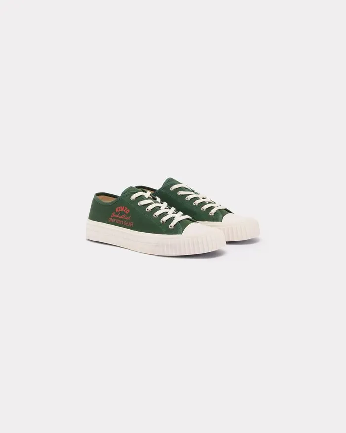 Kenzo Sneakers Men Foxy039 Low Top Sneakers Dark Khaki