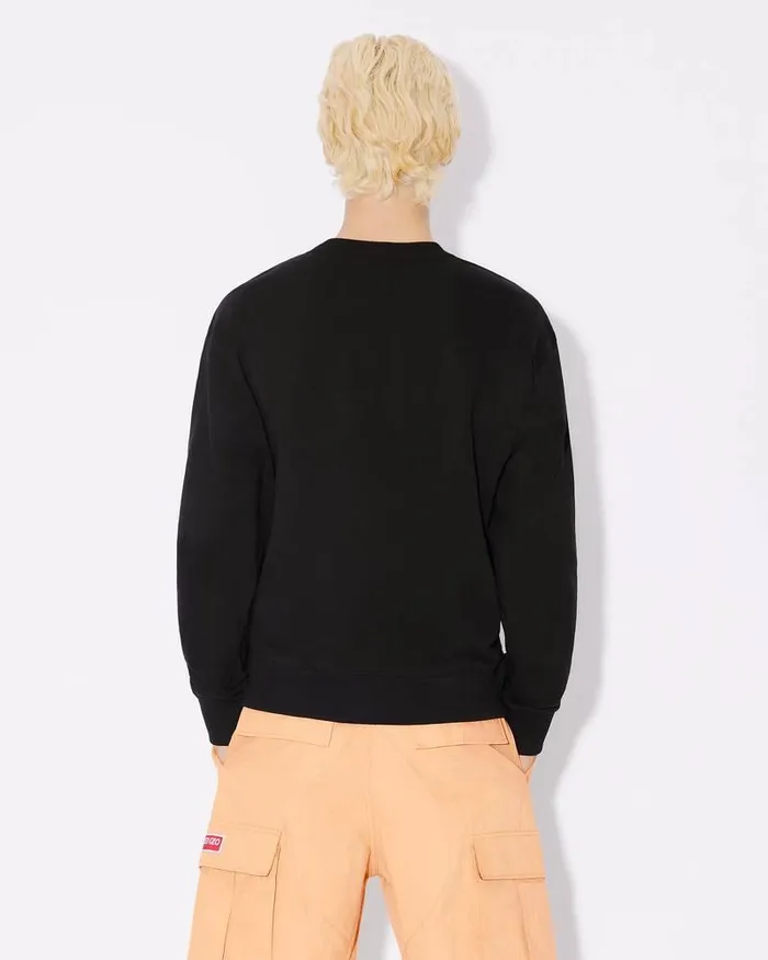 Kenzo Sweatshirts And Hoodies Men 039Boke Flower039 Embroidered Classic Sweatshirt Black