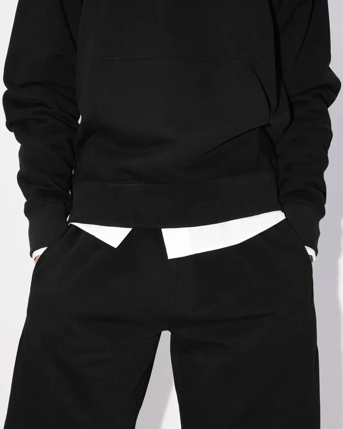 Kenzo Sweatshirts And Hoodies Men Bicolor Paris039 Embroidered Hoodie Black