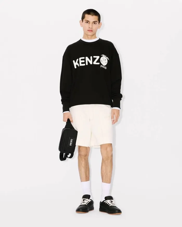 Kenzo Sweatshirts And Hoodies Men Orange039 Oversized Sweatshirt Black